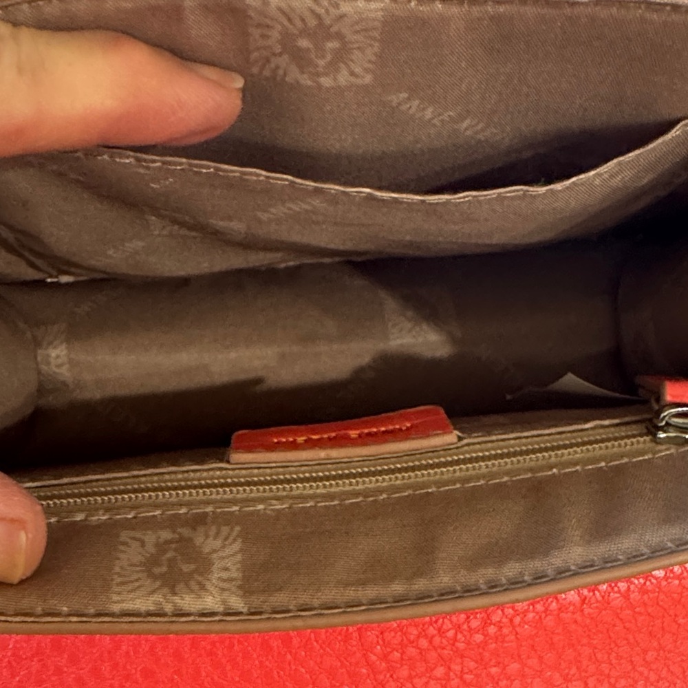 Elegant Coral Anne Klein Small Top Handle Satchel - Picture 12 of 16